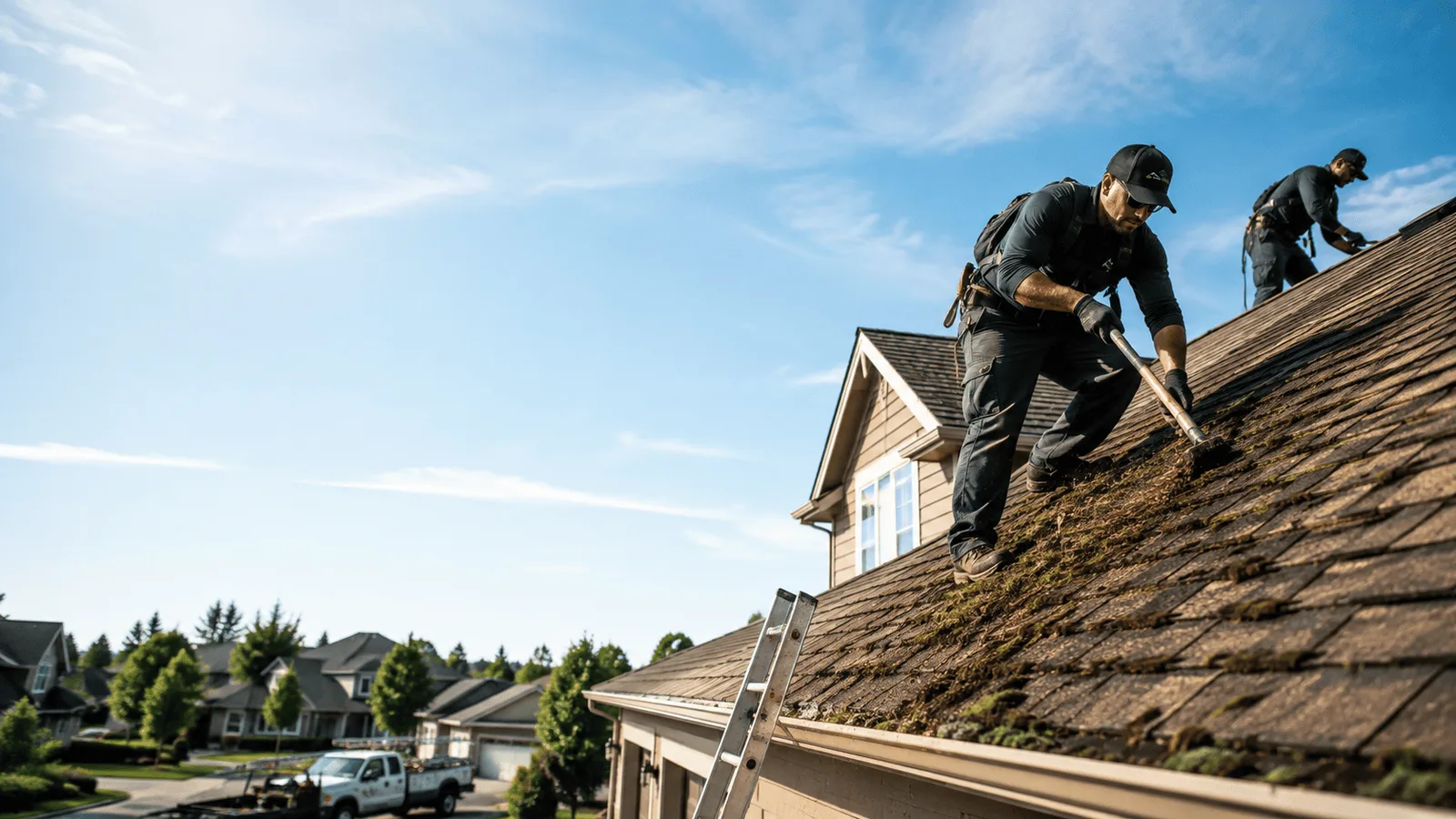 Roof Moss Removal in La Harpe, IL near me